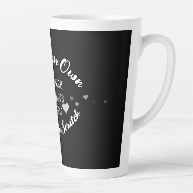 Create Your Own Custom Image Latte Mug (Right)
