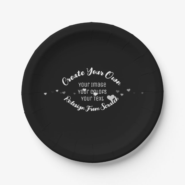 Create Your Own Custom Image Paper Plate (Front)