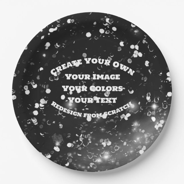 Create Your Own Custom Image Paper Plate (Front)