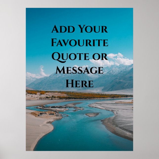 Create Your Own Custom Inspirational Quote  Poster (Front)