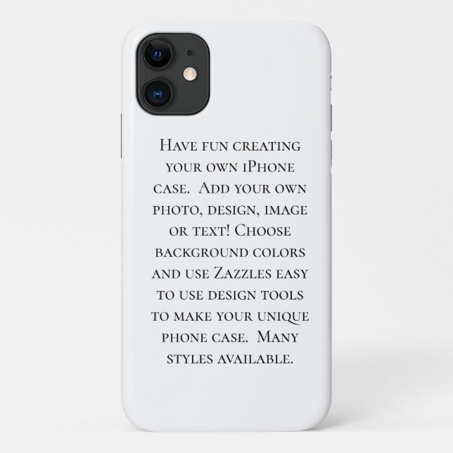 Create Your Own Custom iPhone Case (Back)