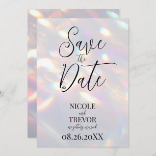 Create Your Own Custom Iridescent Lights Save The Date