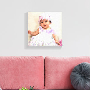 Create Your Own Custom Kids Children Photo Modern Canvas Print