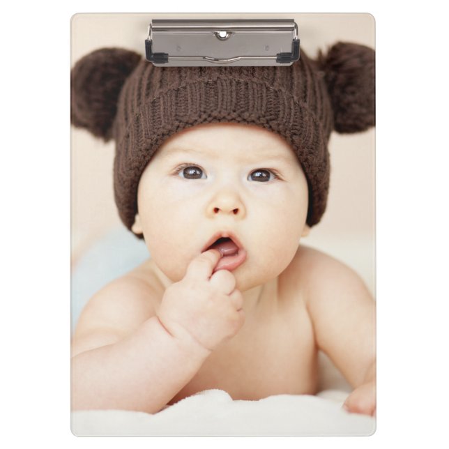 Create Your Own Custom Kids Children Photo Modern Clipboard (Front)
