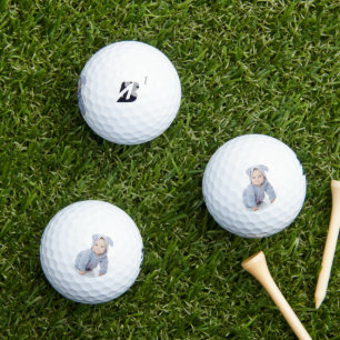 Create Your Own Custom Kids Children Photo Modern Golf Balls
