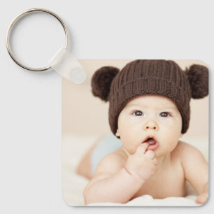 Create Your Own Custom Kids Children Photo Modern Key Ring