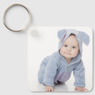 Create Your Own Custom Kids Children Photo Modern Key Ring