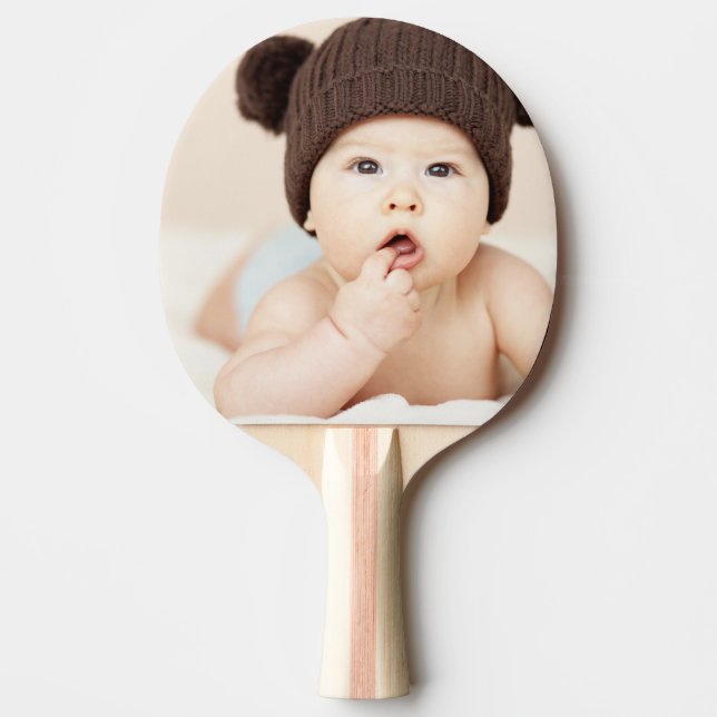 Create Your Own Custom Kids Children Photo Modern Ping Pong Paddle (Front)