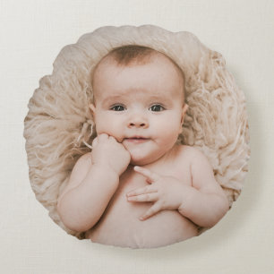 Create Your Own Custom Kids Children Photo Modern Round Cushion