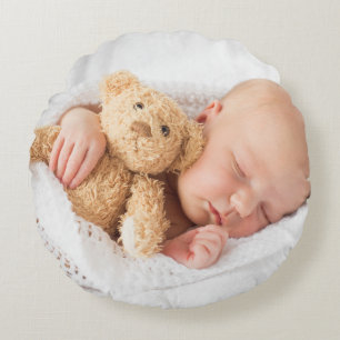 Create Your Own Custom Kids Children Photo Modern Round Cushion