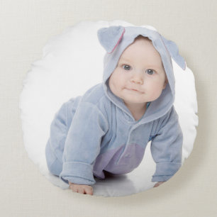 Create Your Own Custom Kids Children Photo Modern Round Cushion