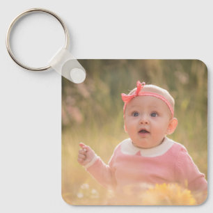 Create Your Own Custom Kids Children Two Photo Key Ring