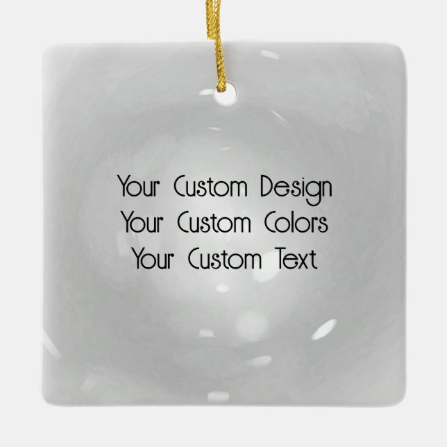 Create Your Own Custom Logo/Design Ceramic Ornament (Front)