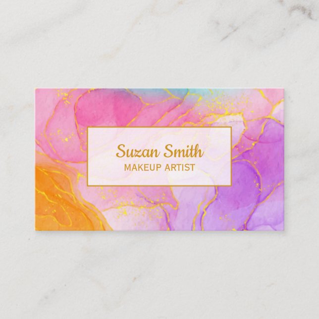Create your own Custom Makeup Artist  Business Card (Front)