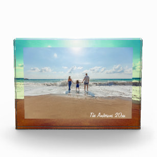 Create Your Own Custom Memorable Family Photo Acrylic Award