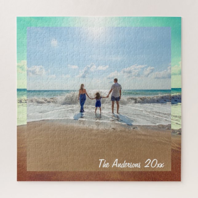 Create Your Own Custom Memorable Family Photo Jigsaw Puzzle (Vertical)
