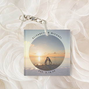 Create Your Own Custom Memorable Wedding Photo Key Ring