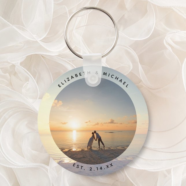 Create Your Own Custom Memorable Wedding Photo Key Ring (Creator Uploaded)