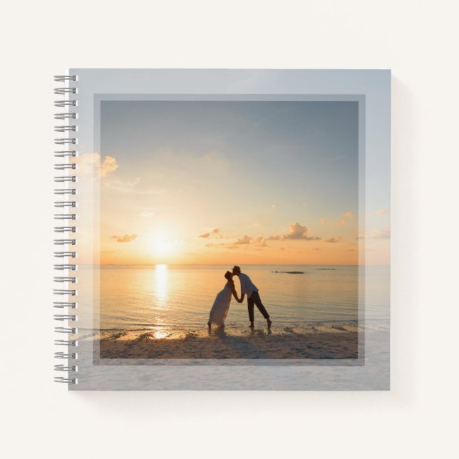 Create Your Own Custom Memorable Wedding Photo Notebook (Front)