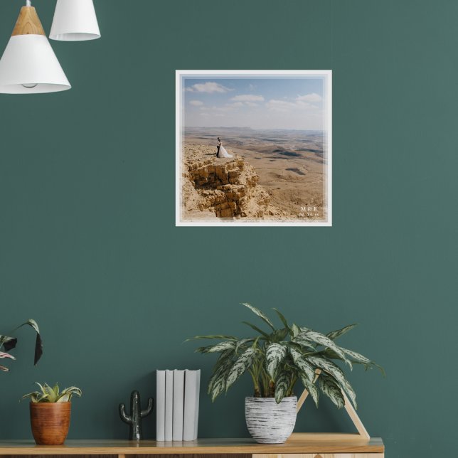 Create Your Own Custom Memorable Wedding Photo Poster (Living Room 1)