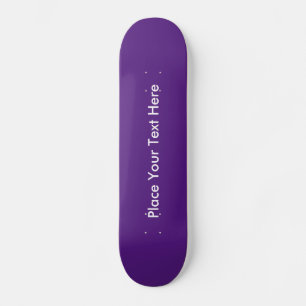 Create Your Own Custom Message Purple Skateboard