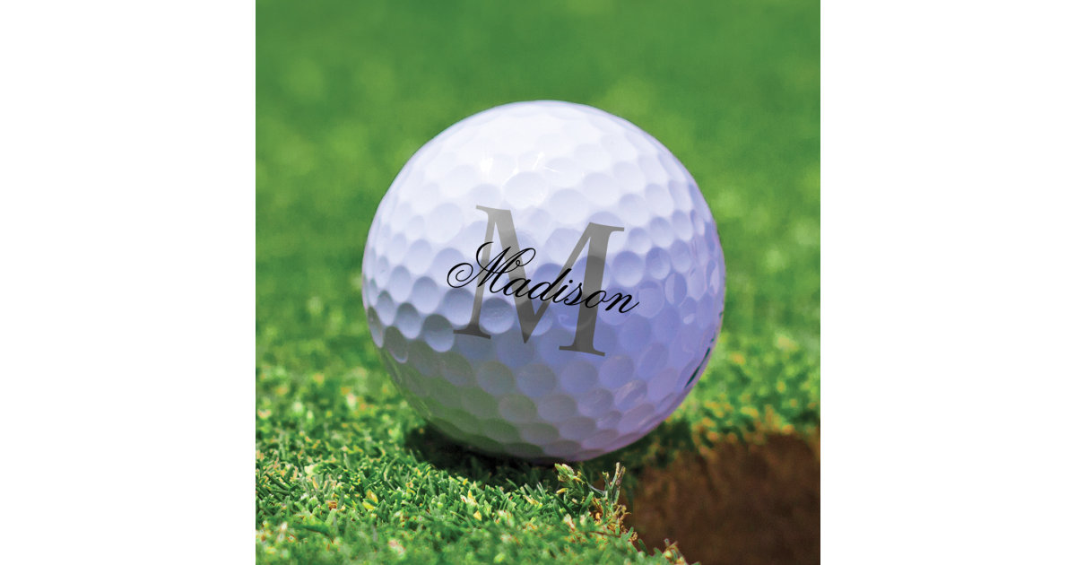 Create Your Own Custom Monogram And Name Golf Balls Zazzle