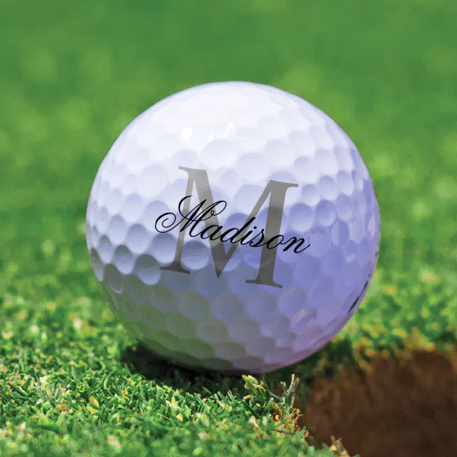 Create Your Own Custom Monogram And Name Golf Balls Zazzle