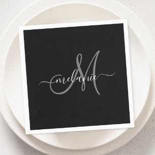 Create Your Own Custom Monogram And Name Script Napkin