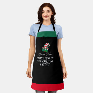 Create Your Own Custom "Most Likely To Sayings"  Apron