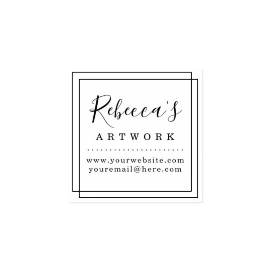 Create Your Own Custom Name Artwork Rubber Stamp Zazzle.co.uk