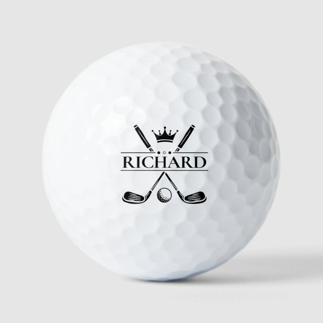 Create Your Own Custom Name Branded Golf Balls (Front)