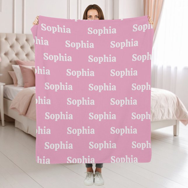 Create Your Own Custom Name Fleece Blanket (Creator Uploaded)
