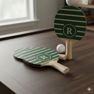 Create Your Own Custom Name Monogram Design Ping Pong Paddle