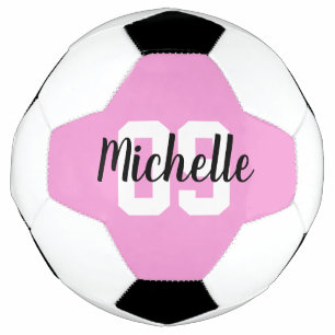Create Your Own Custom Name Number Pink Football