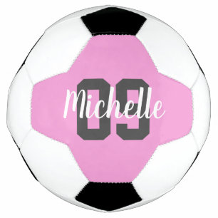 Create Your Own Custom Name Number Pink Football