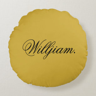 Create Your Own Custom Name on This Round Cushion