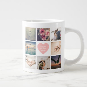 Create Your Own Custom Newlyweds Wedding Photo Large Coffee Mug
