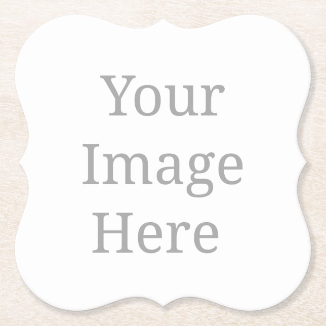 Create your own custom  paper coaster (Front)