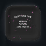 Create Your Own Custom Paper Plate<br><div class="desc">High quality, fully customisable products for you to personalise any way you like! We offer a huge collection of easy-to-customise business and school supplies, wedding, party and special event decorations, supplies and favours, custom clothing, accessories and merch for people of all ages, collectable gifts, home decor and more. Visit Pop...</div>