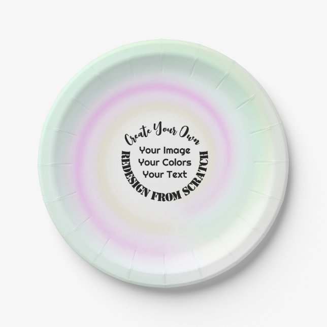 Create Your Own Custom Paper Plate (Front)