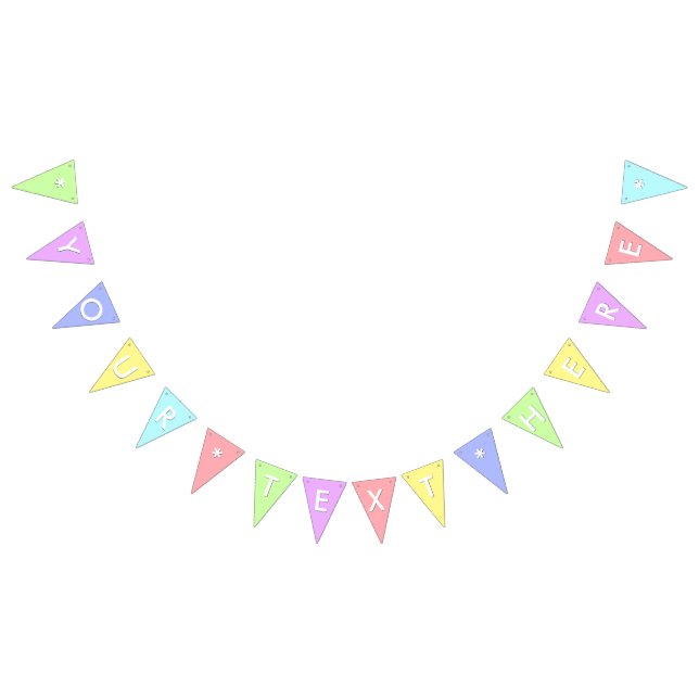 Create Your Own Custom Party Bunting Banner Flags (All)