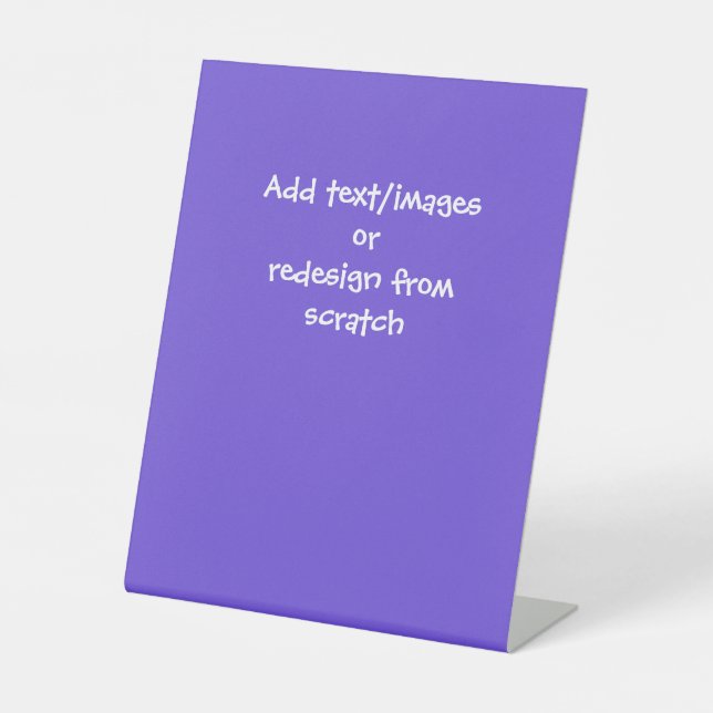 Create Your Own Custom Pedestal Sign (Front)
