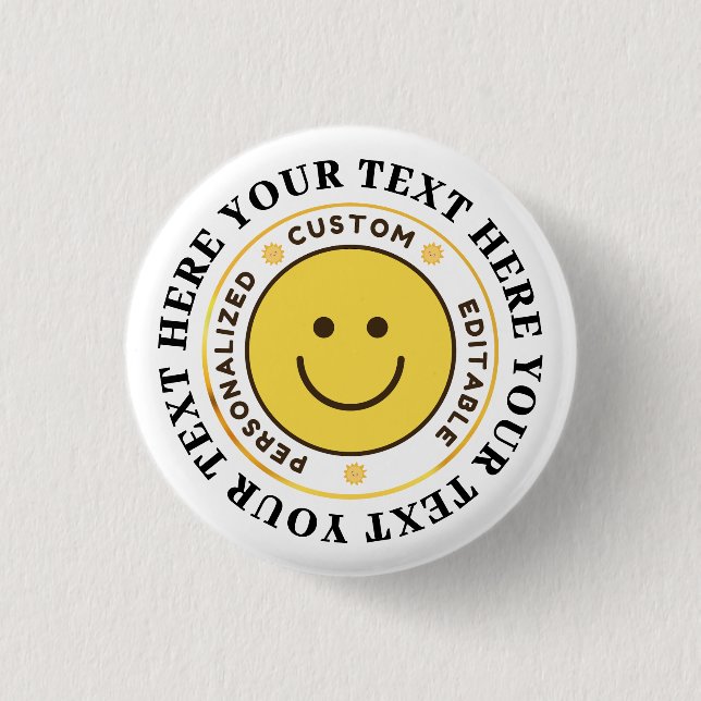 Create Your Own Custom Personalised Blank Template 3 Cm Round Badge (Front)