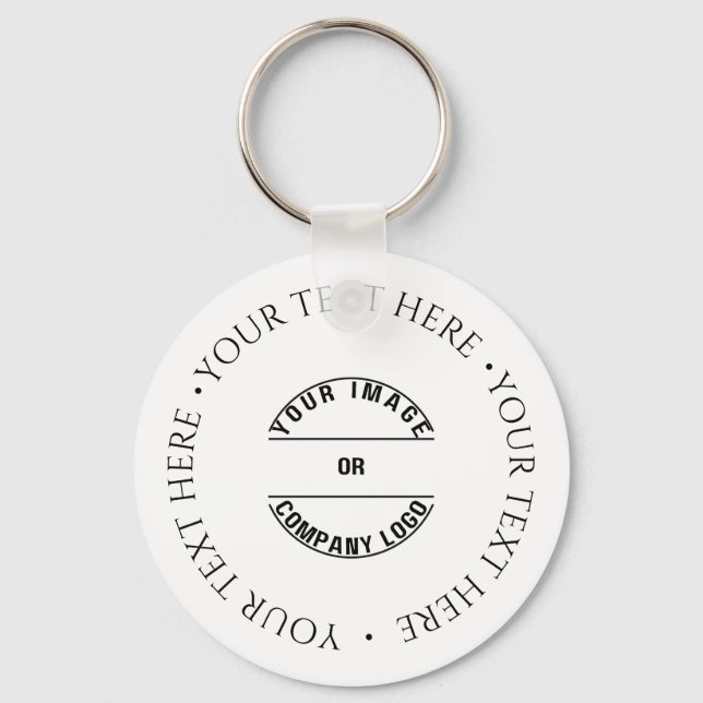 Create Your Own Custom Personalised Blank Template Key Ring (Front)