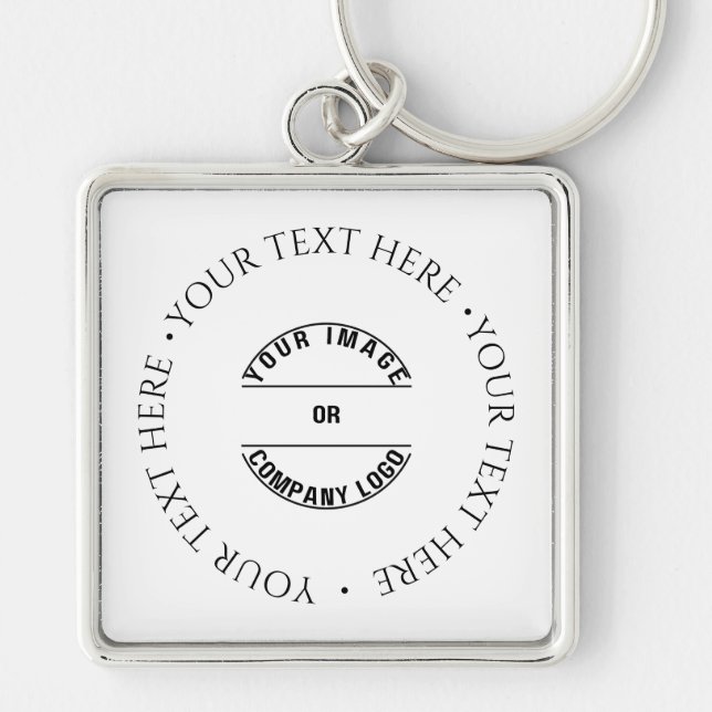 Create Your Own Custom Personalised Blank Template Key Ring (Front)