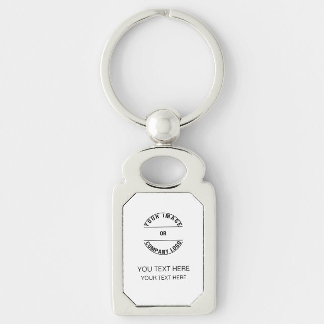 Create Your Own Custom Personalised Blank Template Key Ring (Front)