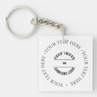 Create Your Own Custom Personalised Blank Template Key Ring