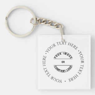 Create Your Own Custom Personalised Blank Template Key Ring