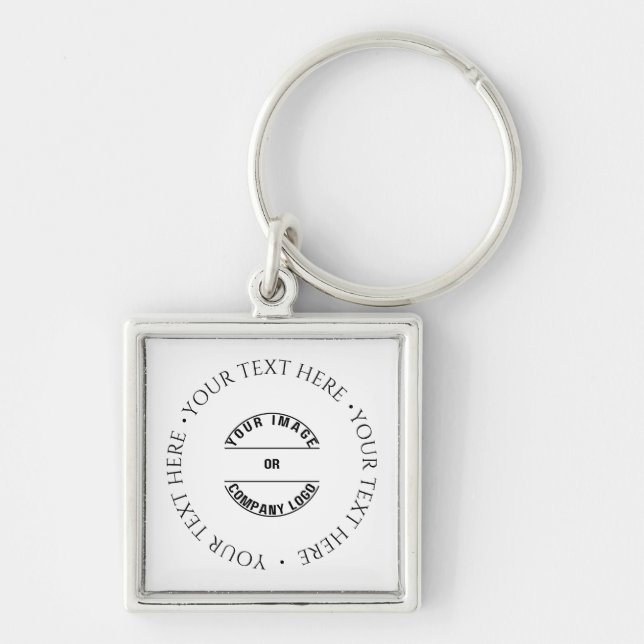 Create Your Own Custom Personalised Blank Template Key Ring (Front)