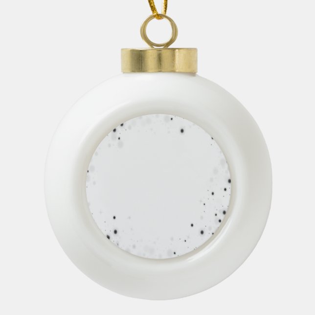Create Your Own Custom Personalised Ceramic Ball Christmas Ornament (Front)